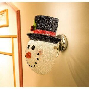 2 Pcs Christmas Porch Light Covers, Outdoor Snowman Christmas Decorations